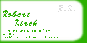 robert kirch business card